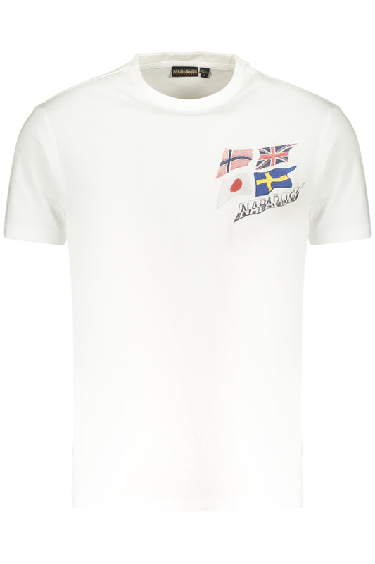 NAPAPIJRI T-SHIRT MANICHE CORTE UOMO BIANCO
