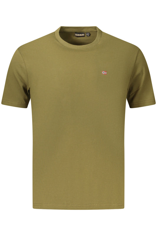 NAPAPIJRI T-SHIRT MANICHE CORTE UOMO VERDE