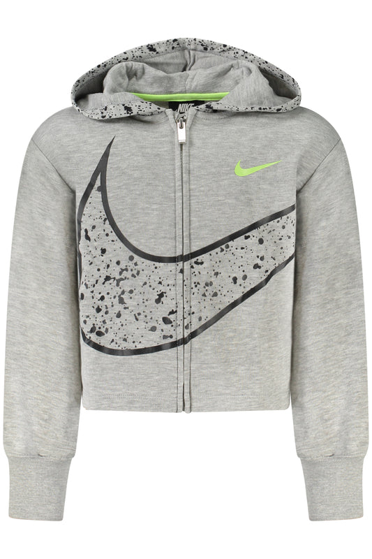 NIKE FELPA CON ZIP BAMBINA GRIGIO