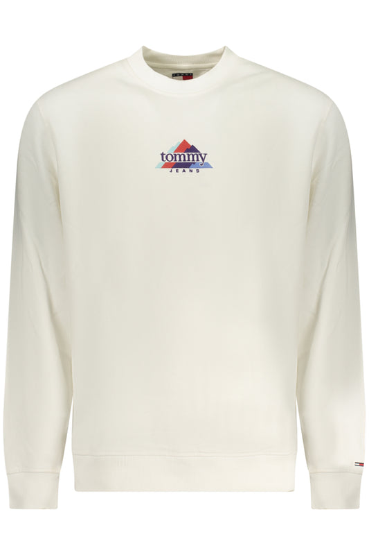 TOMMY HILFIGER FELPA SENZA ZIP UOMO BIANCO