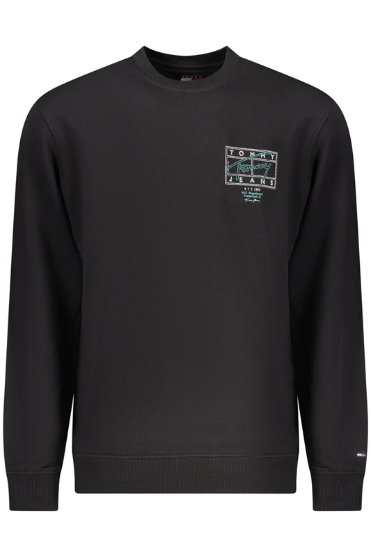 TOMMY HILFIGER FELPA SENZA ZIP UOMO NERO