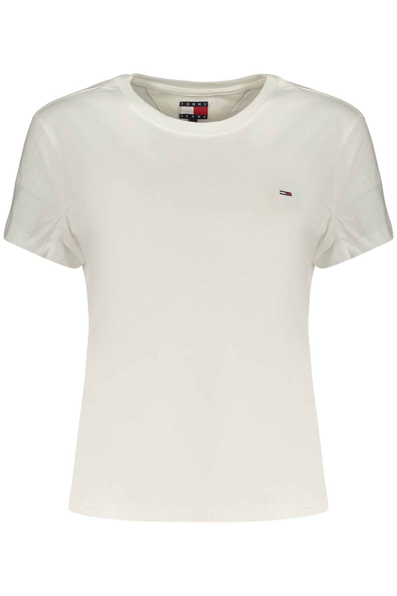 TOMMY HILFIGER T-SHIRT MANICHE CORTE DONNA BIANCO