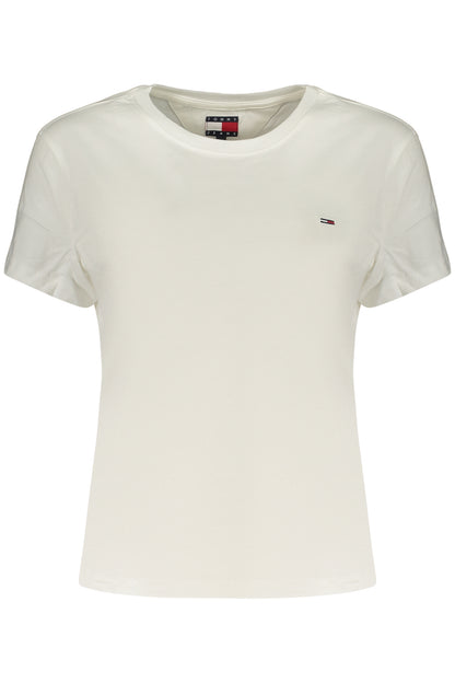 TOMMY HILFIGER T-SHIRT MANICHE CORTE DONNA BIANCO