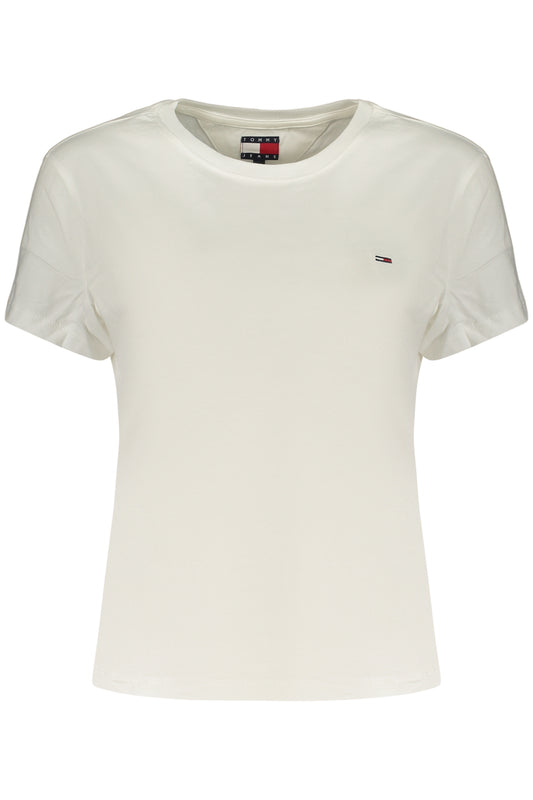 TOMMY HILFIGER T-SHIRT MANICHE CORTE DONNA BIANCO