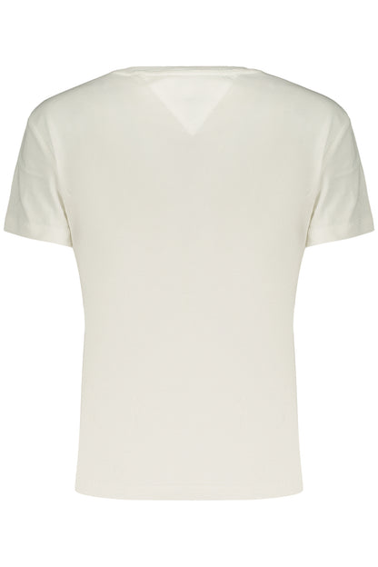 TOMMY HILFIGER T-SHIRT MANICHE CORTE DONNA BIANCO