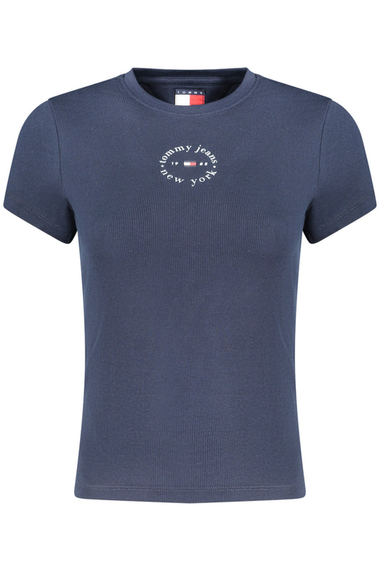 TOMMY HILFIGER T-SHIRT MANICHE CORTE DONNA BLU